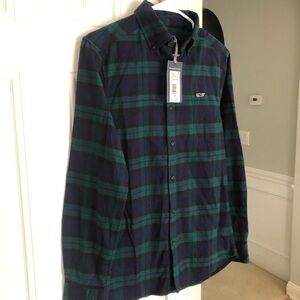 New w Tag: Vineyard Vines Classic Fit Plaid Flannel Shirt. Size XS